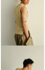 Stretchy Frayed Printed Tank Tops
