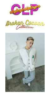 Men's Black-White Number Embroidered Knit Vest