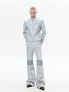 Zipped Fitted Short Biker Jacket