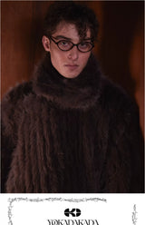 Unisex Oversized Knee-length Faux Fur Coat