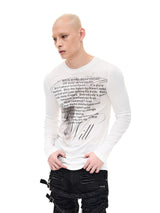 Opium Print Slim Stretchy Lyocell Tee