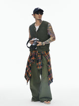 Forest Green Skin-friendly Knit Vest