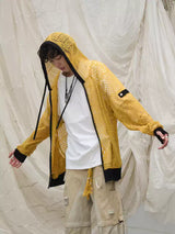 Slim Fit Ninja Sleeve Cutout Hoodie