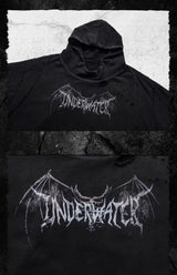 Distressed Printed Hellbound Wing Hoodie
