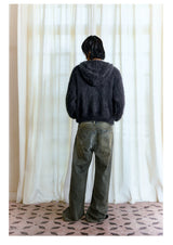 Distressed Cut Splatter Jeans