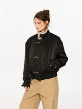 Tip-dyed Toscana PU Harrington Jacket