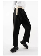 Men's Multicolor Loose Straight Cropped Pants