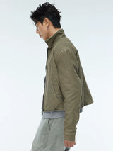 Two-Tone Short Vintage Jacket