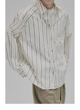 Blue White Striped Pocket Shirt