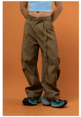 Black Gray Brown Wide Leg Pants