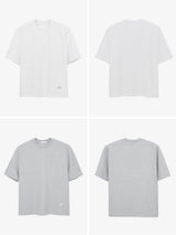Basic Oversized Silver Foil Cool Tees