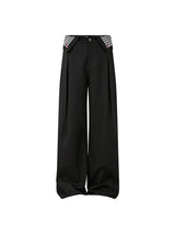 Pleated Houndstooth Dress Pants