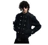 Vintage Street Metal Punk Denim Jacket