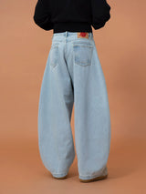 Men's Wide Leg Light Blue Jeans
