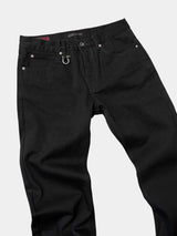Heavy Black Boot-Cut Jeans