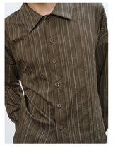 Striped Drop Shoulder Shirts