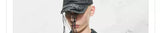 Biker Vintage Embroidered Leather Polo Shirts