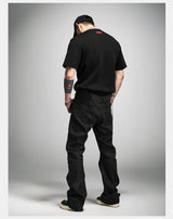 Black Boxy Short Sleeve Modal Tee