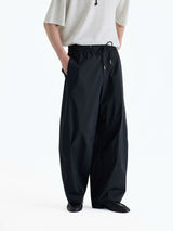 SUPIMA Nylon Drawstring Curved Casual Pants