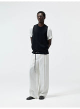 Knit Linen Cotton Blend Tank Top