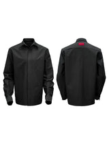 Long Sleeve Ribbed Point Collar Shirt