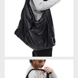 Large Convertible Washed Padded Crossbody Bag