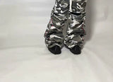 Washed Distressed Camo Cargo Pants