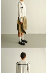 Lightweight Slim Rope Print Lyocell Top