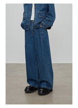 13 Oz Washed Straight Leg Jeans