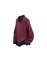 Two-tone Fake Two-piece Long-sleeve Tee