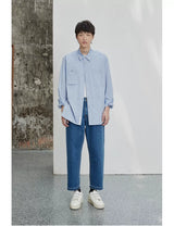 80s Cotton Oxford Asymmetric Pocket Shirt