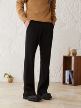 Men's Drapey Frayed Flared Dress Pants