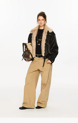 Tip-dyed Toscana PU Harrington Jacket