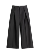 Wrinkle-Free Pleated Loose Wide Leg Pants