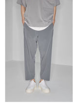 Drapey Stretchy Elastic Waist Cropped Pants