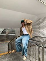 Unisex Vintage Wide Leg Jeans