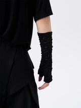 Sheer Mesh Fingerless Sun Protection Gloves