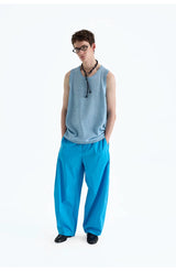 SUPIMA Nylon Drawstring Curved Casual Pants