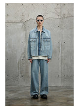 Vintage Washed Flared Denim Pants