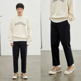 Vintage Herringbone Elastic Waist Cargo Pants