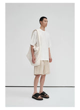 Crew Neck Raw Hem Short-Sleeve Tees