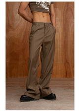 Men's Vintage Flared Slit Hem Pants