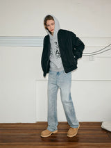 Cleanfit Distressed Light Wash Straight Jeans