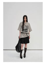 300G Double Yarn Printed Tee