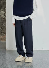Pleated Wide Leg Suit Pants