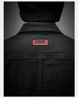 Dark Waxed Oversized Denim Shirt Jacket