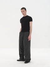 Slim Fit Paneled Merino Lyocell Tee