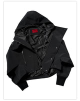 Batwing Sleeve Hard Shell Jacket