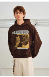 Unisex Boxy Color Block Print Hoodies