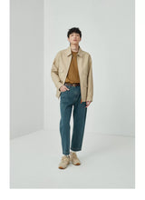 Vintage Washed Straight Ankle Jeans